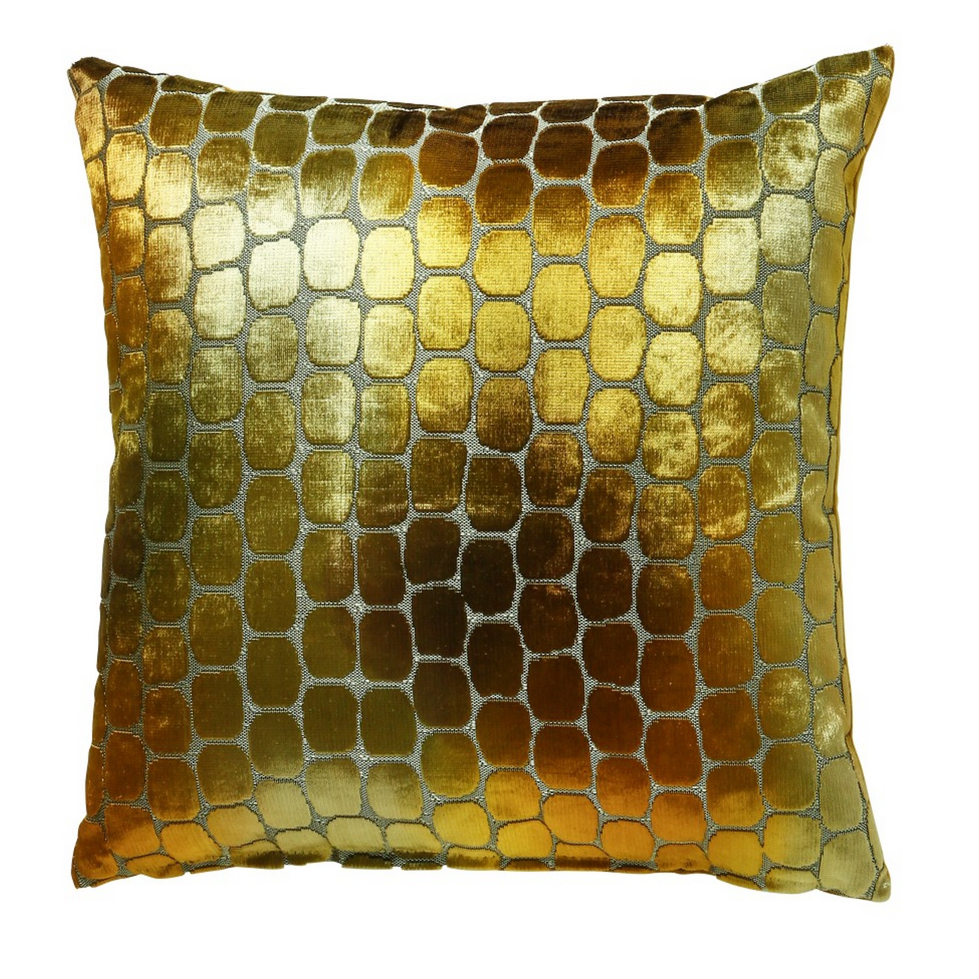 Ariel Modern Velvet Cushion In Gold